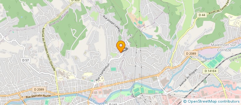localisation de l'entreprise GRANIDEAL à BRIVE-LA-GAILLARDE