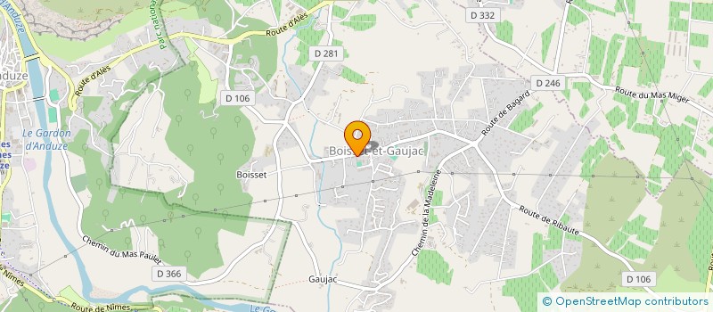 localisation de l'entreprise GRANIER  BOISSET-ET-GAUJAC