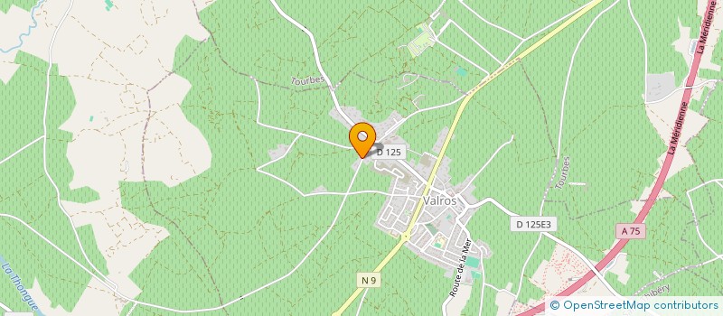 localisation de l'entreprise GRANIER DEVELOPPEMENT  VALROS