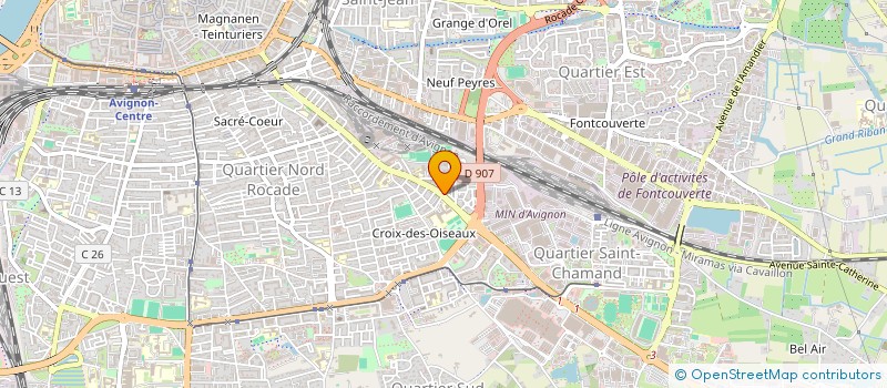 localisation de l'entreprise GRANIER ET BOEYKENS à AVIGNON