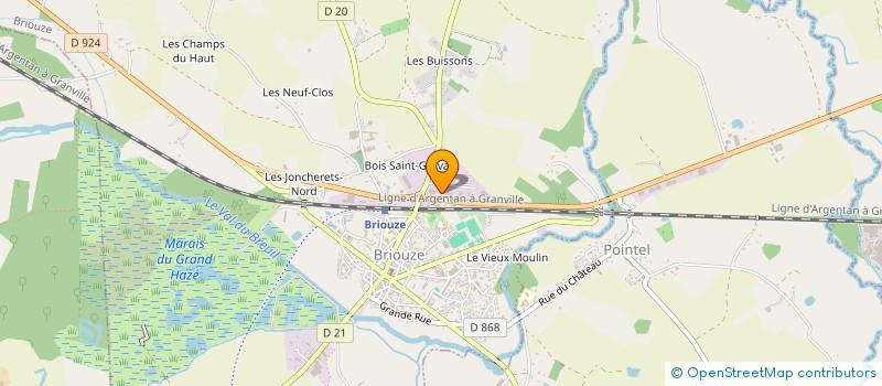 localisation de l'entreprise GRANIFOR à BRIOUZE