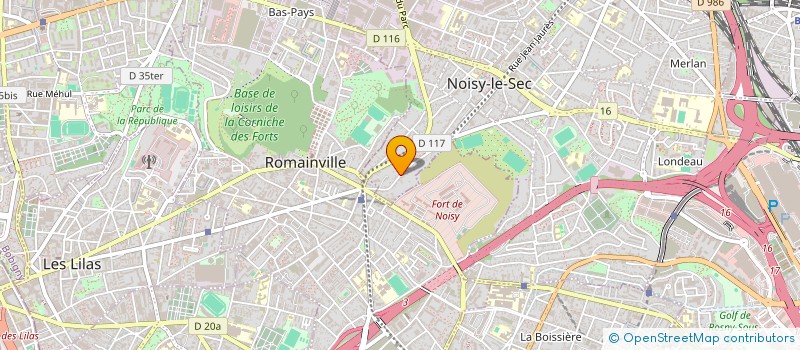 localisation de l'entreprise GRANIMARBRE à NOISY-LE-SEC