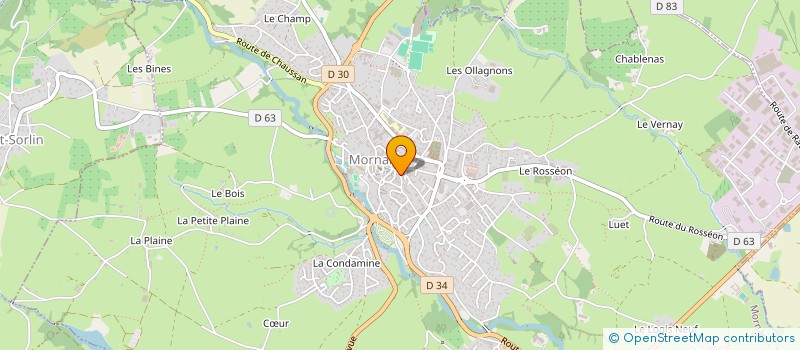 localisation de l'entreprise GRANIOU  MORNANT