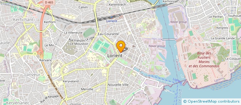 localisation de l'entreprise GRANIS à LORIENT