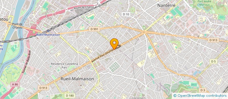 localisation de l'entreprise GRANIT 1 à RUEIL-MALMAISON
