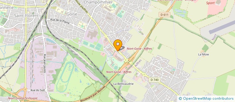localisation de l'entreprise GRANIT à NIORT
