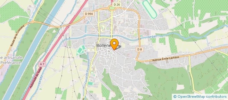 localisation de l'entreprise GRANIT  BOLLENE