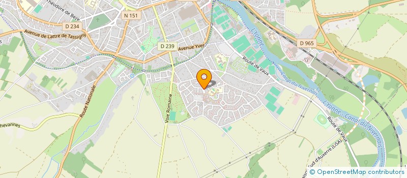 localisation de l'entreprise GRANIT à AUXERRE
