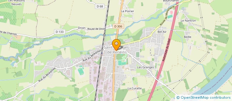 localisation de l'entreprise GRANIT BLEU  SAINT-GEORGES-DE-RENEINS