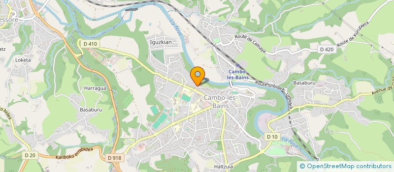 localisation de l'entreprise GRANIT & CIE MARBRERIE  CAMBO-LES-BAINS