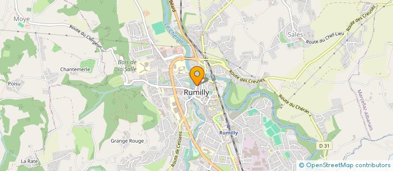 localisation de l'entreprise GRANIT & CO FILS  RUMILLY