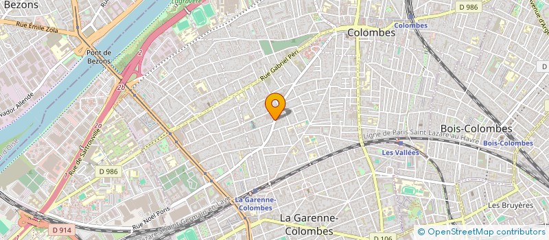 localisation de l'entreprise GRANIT CONFORT à COLOMBES