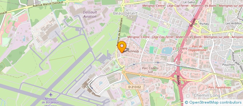 localisation de l'entreprise GRANIT CONSTRUCTIONS à MERIGNAC