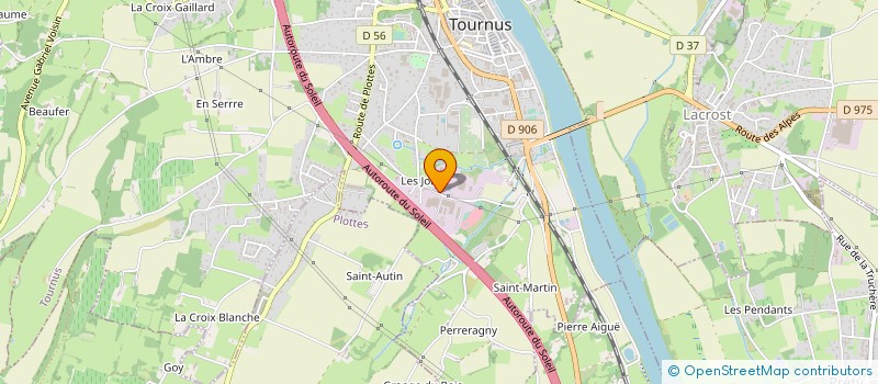 localisation de l'entreprise GRANIT DE BOURGOGNE à TOURNUS