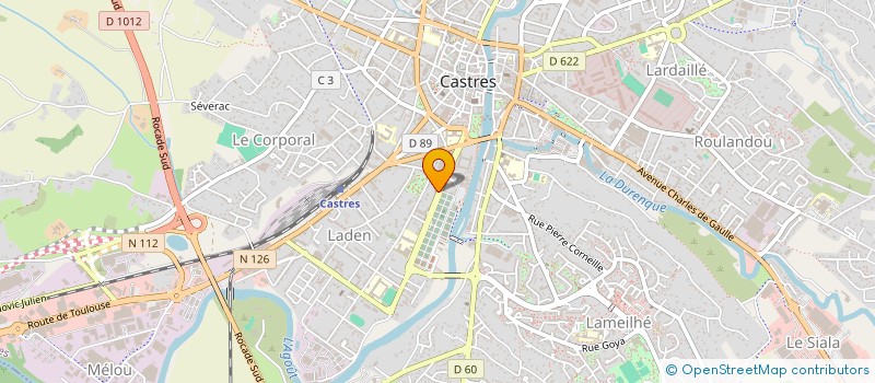 localisation de l'entreprise GRANIT DECOR à CASTRES