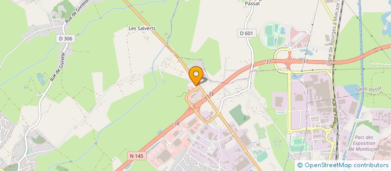 localisation de l'entreprise GRANIT ET FLAMME à DOMERAT