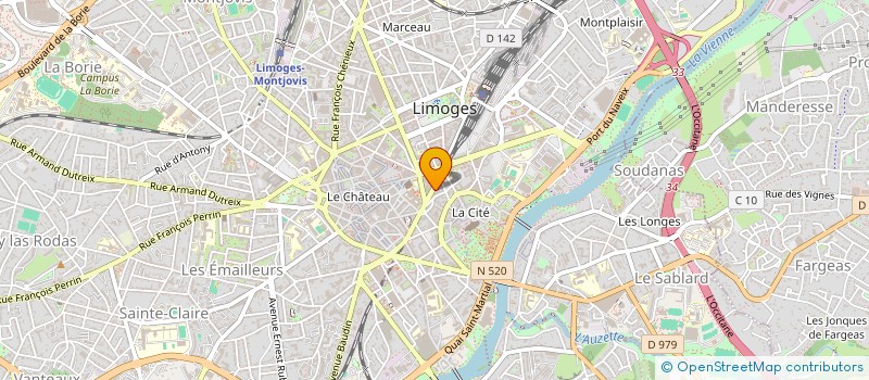 localisation de l'entreprise GRANIT ET PIMENT à LIMOGES