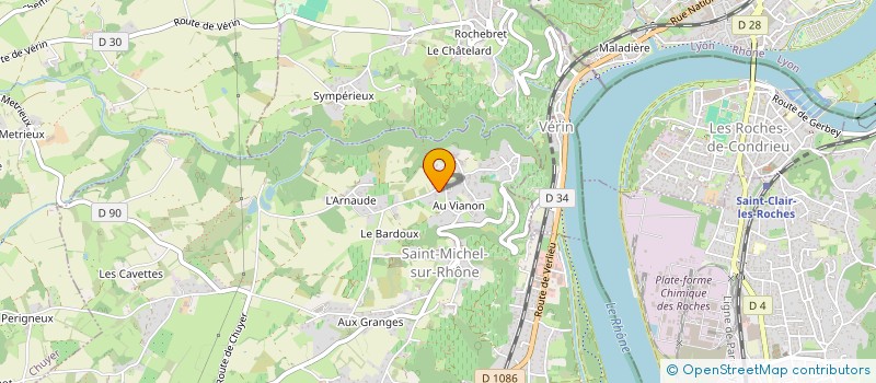 localisation de l'entreprise GRANIT ET TRADITION  SAINT-MICHEL-SUR-RHONE