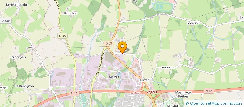 localisation de l'entreprise GRANIT EVOLUTION  LANDIVISIAU