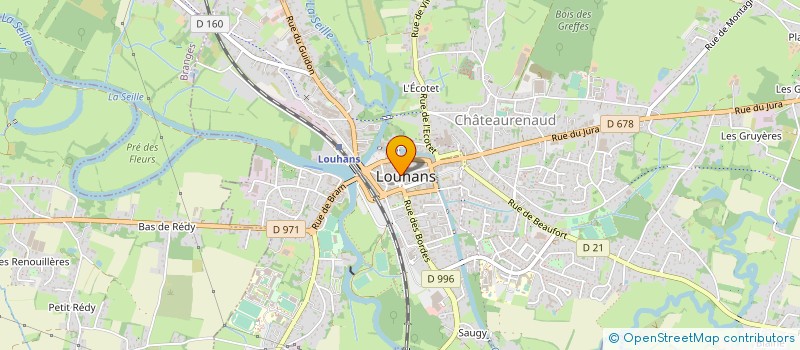 localisation de l'entreprise GRANIT IMMOBILIER à LOUHANS