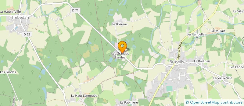 localisation de l'entreprise GRANIT'M à BRUSVILY