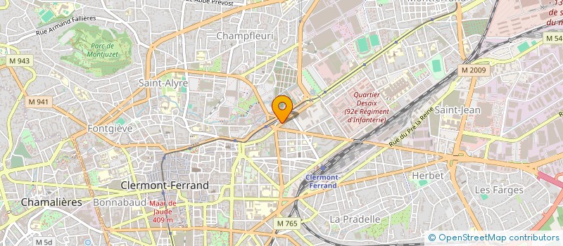 localisation de l'entreprise GRANIT MARBRE ET PIERRE COURTADON à CLERMONT-FERRAND