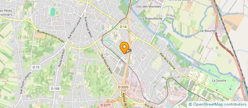 localisation de l'entreprise GRANIT NEGOCE  OLIVET