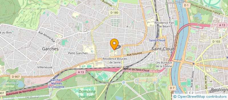 localisation de l'entreprise GRANIT PRECISION SERVICE à SAINT-CLOUD