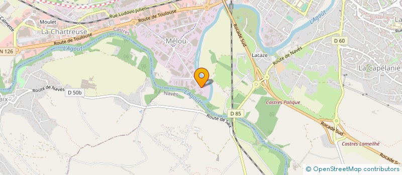 localisation de l'entreprise GRANIT PRODUCTIONS  CASTRES