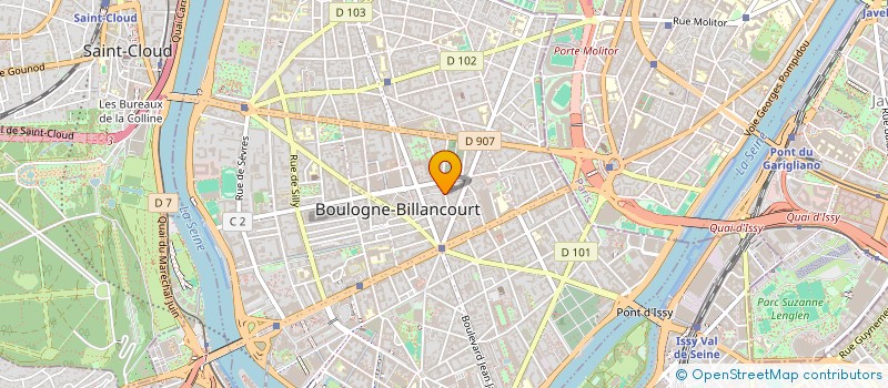localisation de l'entreprise GRANIT ROSE à BOULOGNE-BILLANCOURT