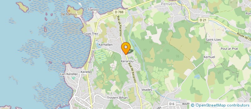 localisation de l'entreprise GRANIT ROSE INVESTISSEMENTS  TREBEURDEN