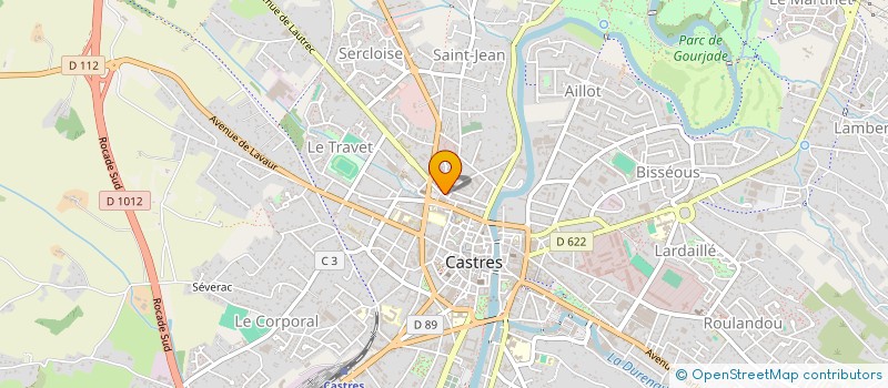 localisation de l'entreprise GRANIT TOUTES IMPLICATIONS à CASTRES