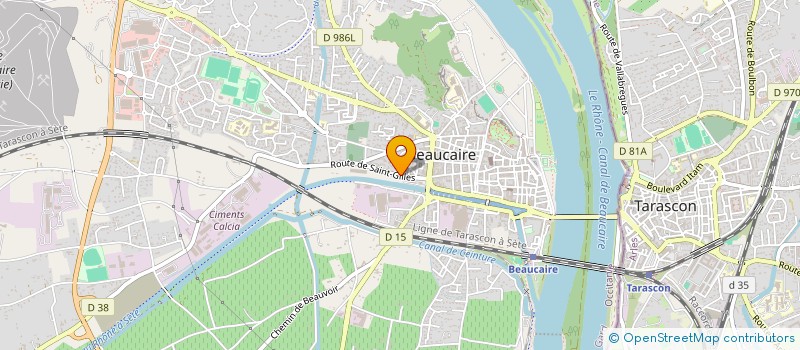 localisation de l'entreprise GRANITERIE DU MIDI à BEAUCAIRE