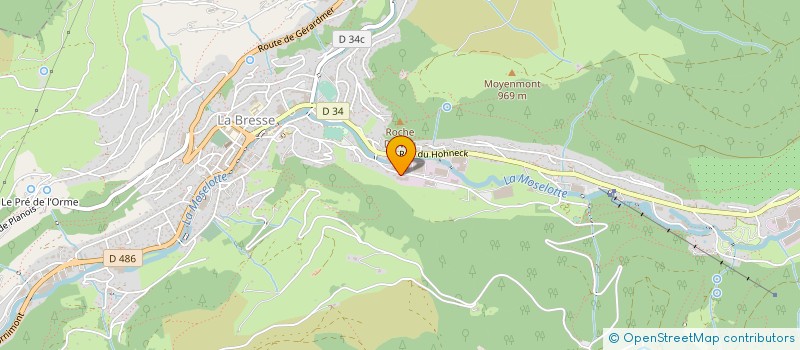 localisation de l'entreprise GRANITERIE PETITJEAN SAS  LA BRESSE