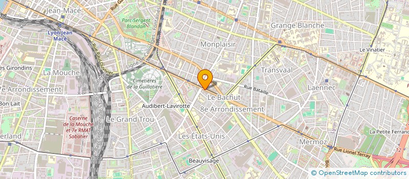 localisation de l'entreprise GRANITES ET MARBRES SARL à LYON