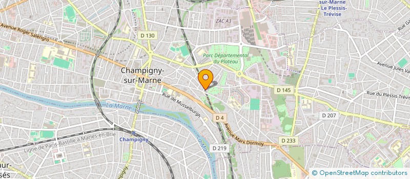 localisation de l'entreprise GRANITO à CHAMPIGNY-SUR-MARNE