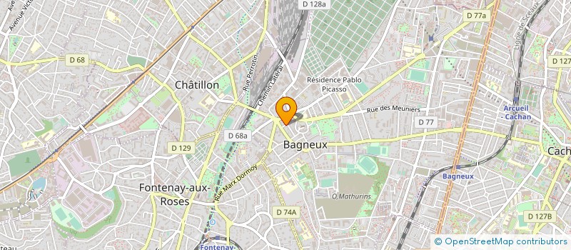 localisation de l'entreprise GRANITOLITH à BAGNEUX