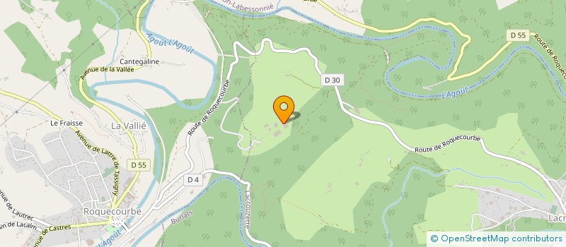 localisation de l'entreprise GRANITS DU MOULIN  LACROUZETTE