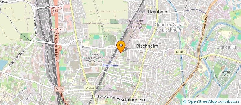 localisation de l'entreprise GRANITS ET CREUSEMENTS DE L EST à BISCHHEIM