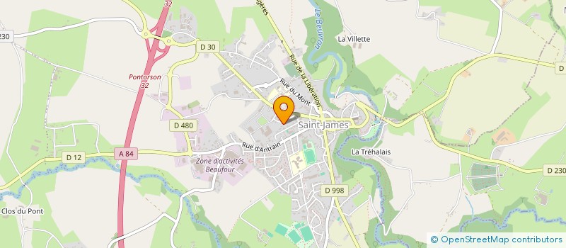 localisation de l'entreprise GRANITS SAINT JAMES à SAINT-JAMES
