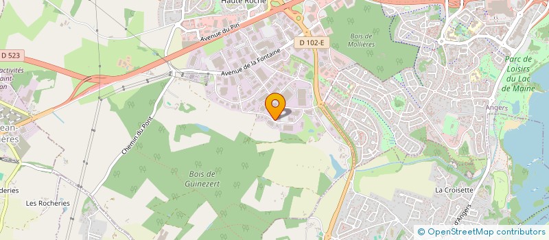 localisation de l'entreprise GRANITZ ANGERS à BEAUCOUZE