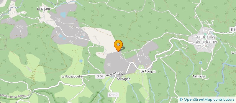 localisation de l'entreprise GRANIVAL à SAINT-SALVY-DE-LA-BALME