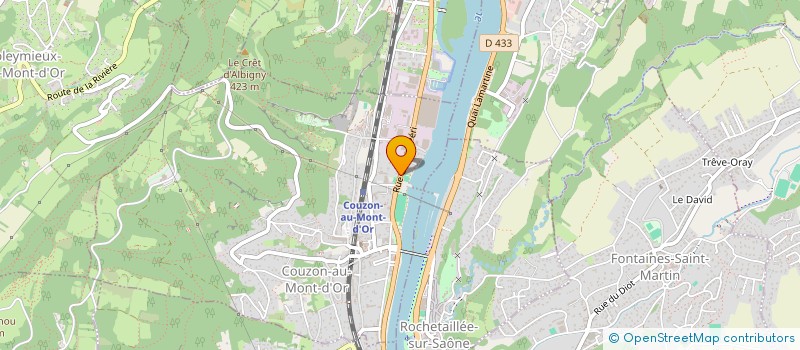 localisation de l'entreprise GRANJON  COUZON-AU-MONT-D'OR