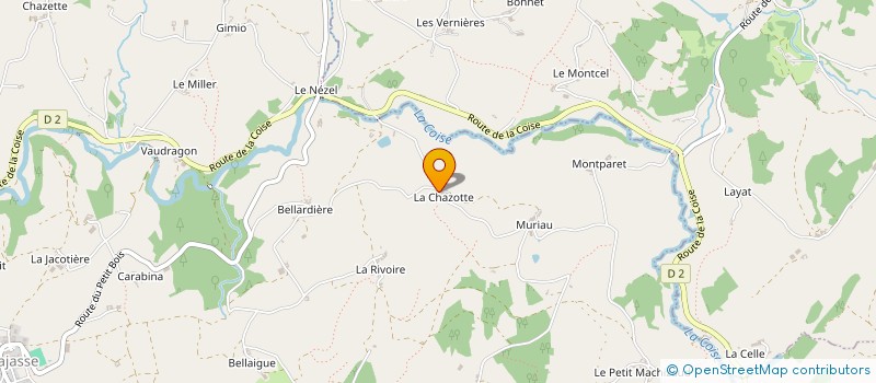 localisation de l'entreprise GRANJON CHRISTOPHE  LARAJASSE