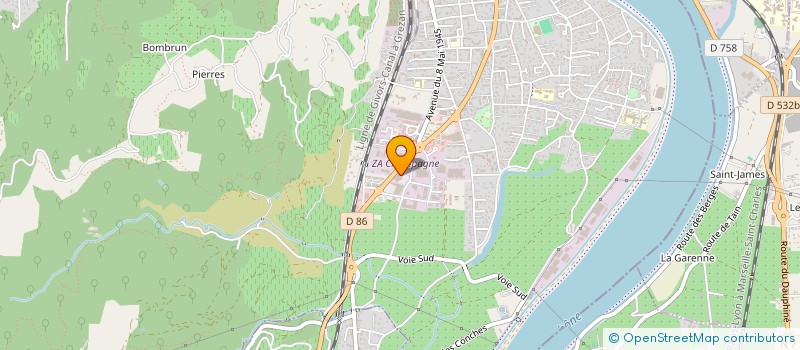 localisation de l'entreprise GRANNY à TOURNON-SUR-RHONE