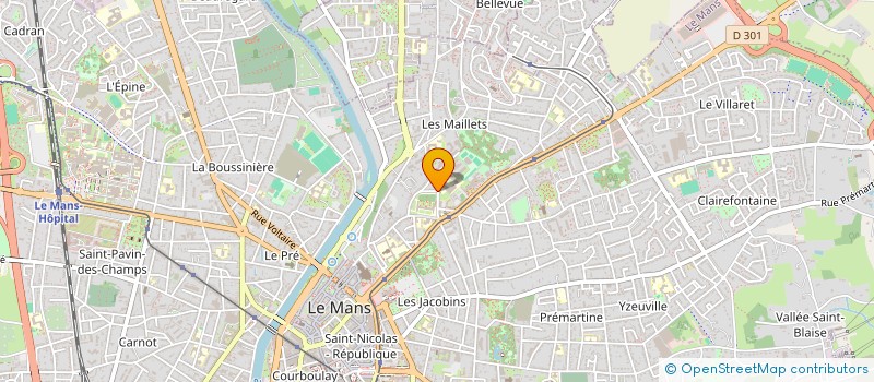 localisation de l'entreprise GRANODURO à LE MANS
