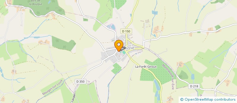 localisation de l'entreprise GRANOFIBRE à MAUGES-SUR-LOIRE