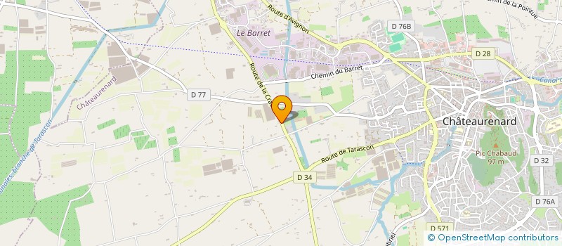 localisation de l'entreprise GRANON à CHATEAURENARD