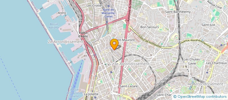 localisation de l'entreprise GRANONT à MARSEILLE