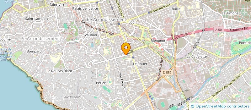localisation de l'entreprise GRANOUX à MARSEILLE